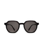 Round Polarised Sunglasses Black
