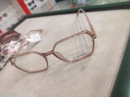 IJ Jewels Transparent Nude Optical Frame